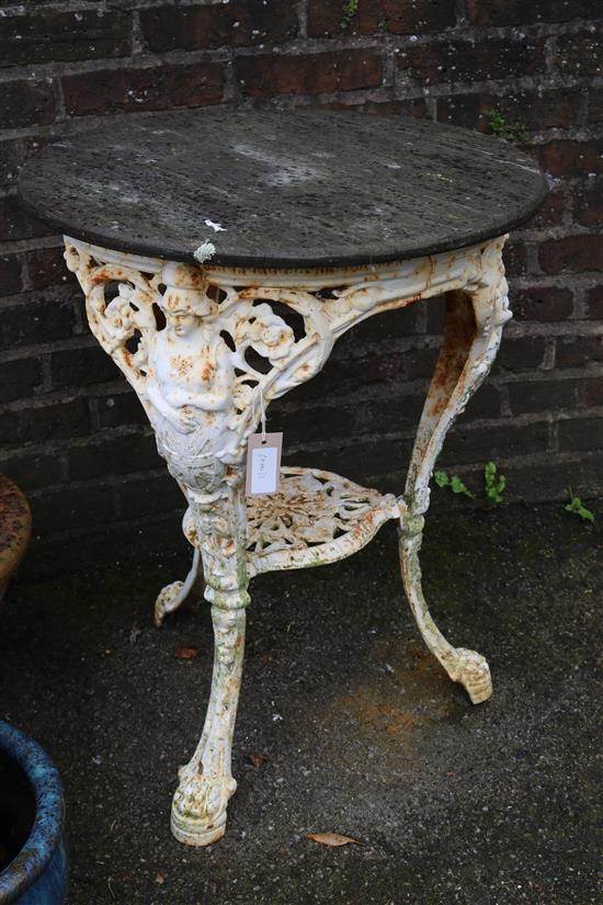 Cast iron garden table